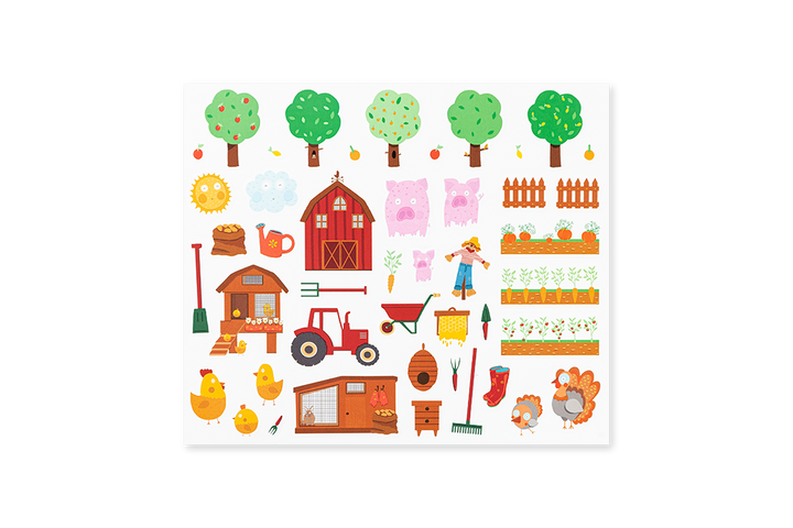Edicare Editora 160 Sticker Set - Farm