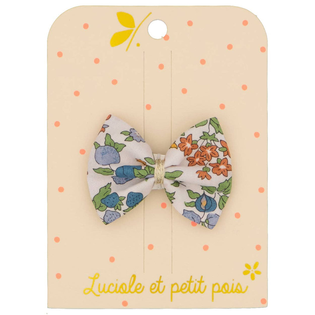 Luciole et Petit Pois Bow Hair Clip - Liberty Nancy Ann Clementine