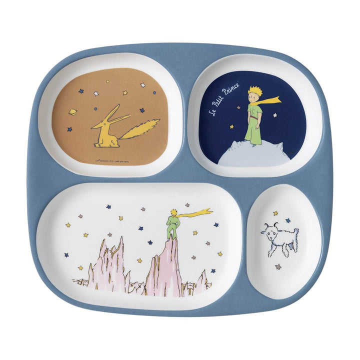 Petit Jour Paris The Little Prince 4-Compartment Serving Tray - Blue Multi