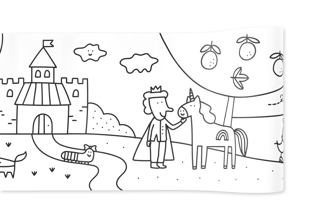 Edicare Editora Colouring 5 Metre Roll - Princesses