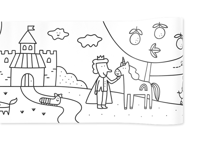 Edicare Editora Colouring 5 Metre Roll - Princesses