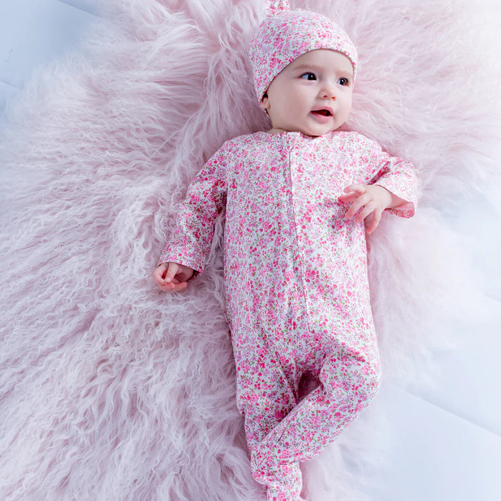 Minihaha Long Sleeve Organic Zipsuit - Floral