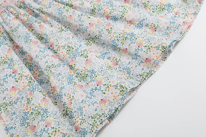 Ben & Lola Inger Floral Smock Dress - Soft Blue