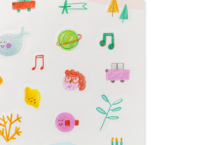 Edicare Editora 160 Sticker Set - Happy Days