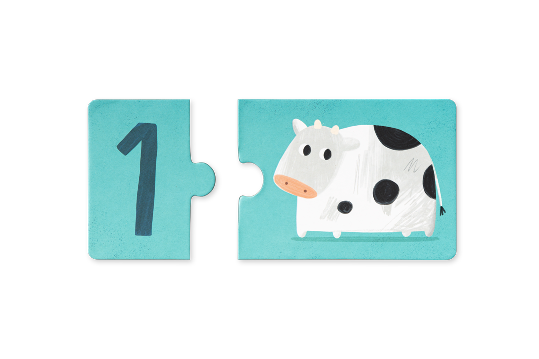 Edicare Editora Number Animal Puzzle