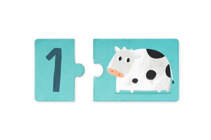 Edicare Editora Number Animal Puzzle