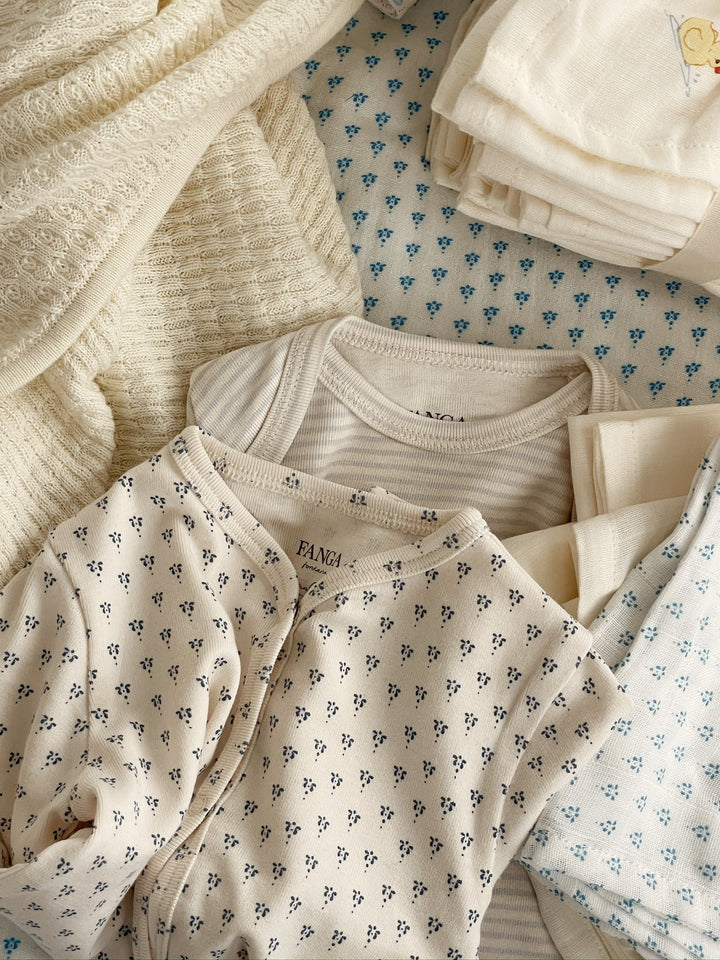 Konges Sløjd Fanga Fontana 3 Pack Bellini Muslin - Punto Blu
