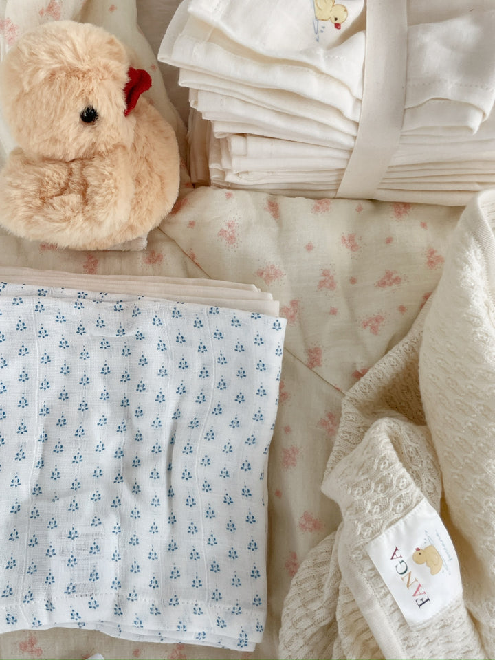Konges Sløjd Fanga Fontana 3 Pack Bellini Muslin - Punto Blu