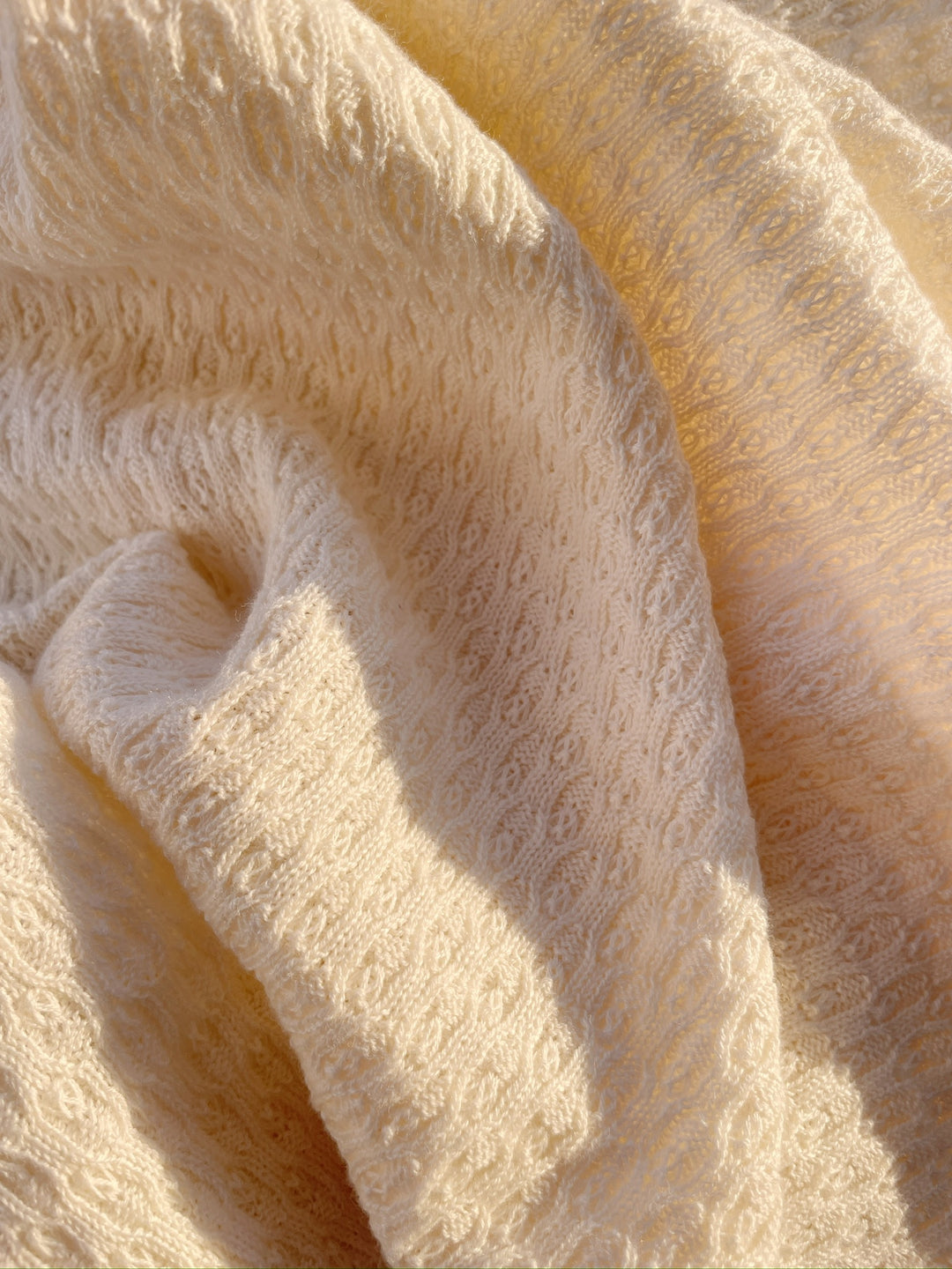 Konges Sløjd Fanga Fontana Venti Pointelle Blanket - Antique White