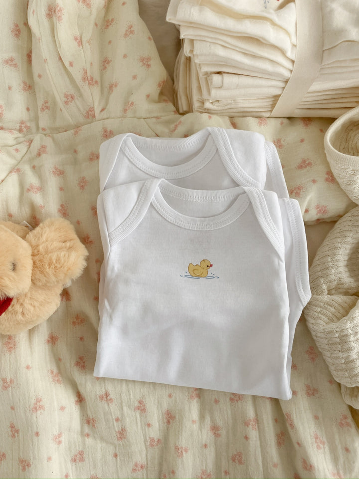 Konges Sløjd Fanga Fontana Piscina 2 Pack Bodysuit - Optic White