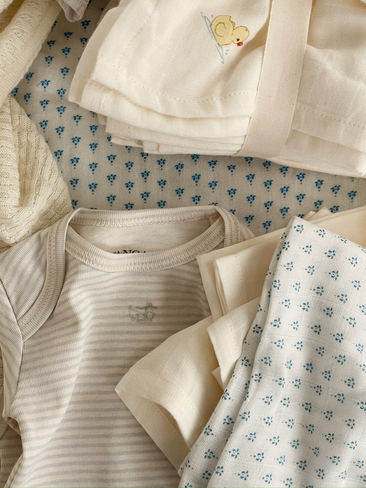 Konges Sløjd Fanga Fontana 3 Pack Bellini Muslin - Punto Blu