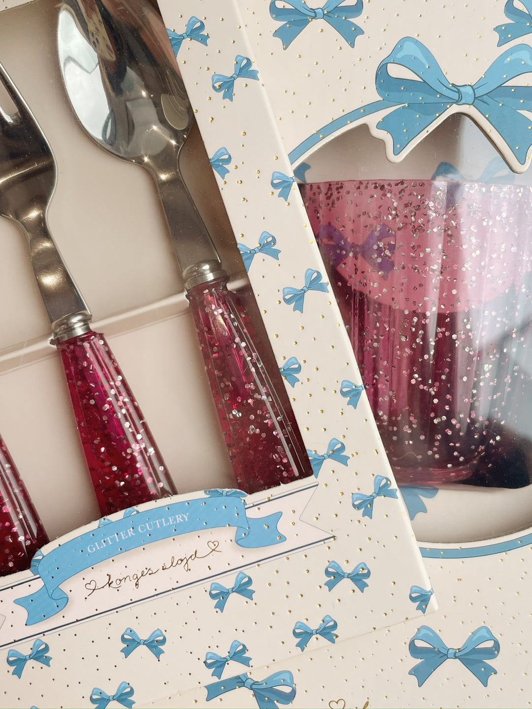 Konges Sløjd Glitter Dinner Set - Sparking Sangria Pre Order