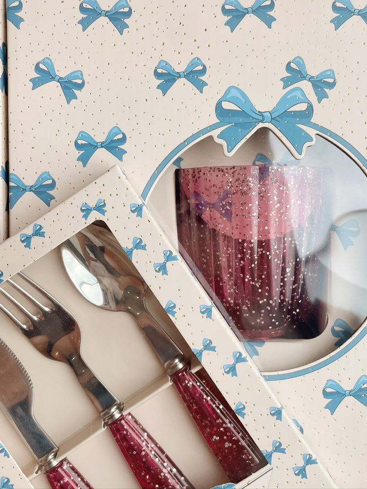Konges Sløjd Glitter Cutlery - Sparkling Sangria