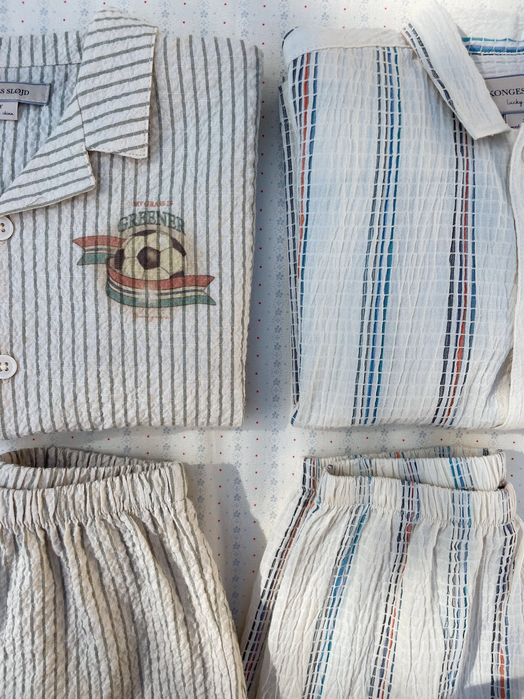 Konges Sløjd Elliot Short Sleeve Shirt - Stripe Bluie