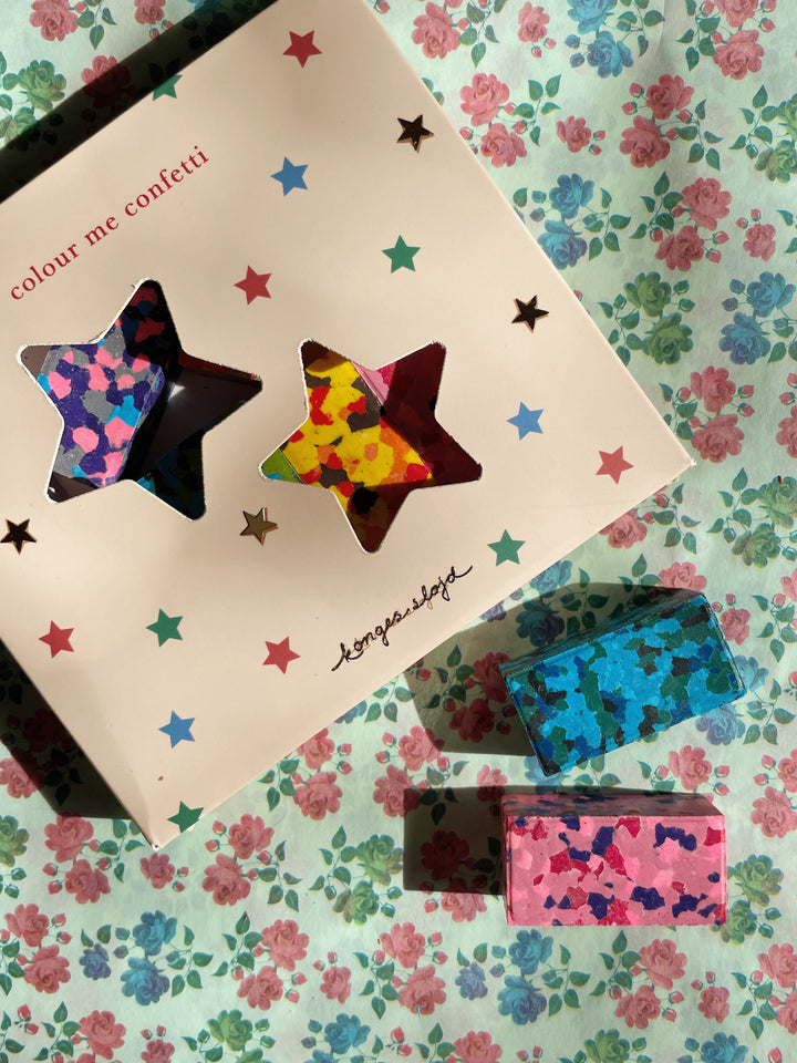 Konges Sløjd Confetti Crayons - Multi Star