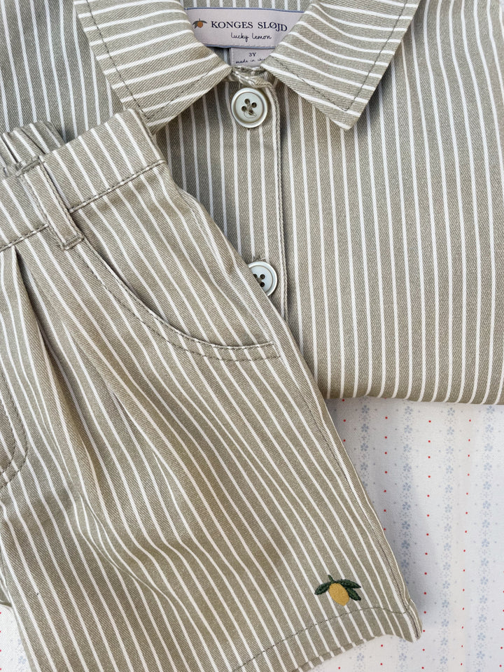 Konges Sløjd Frankie Over Shirt GOTS - Tea Stripe