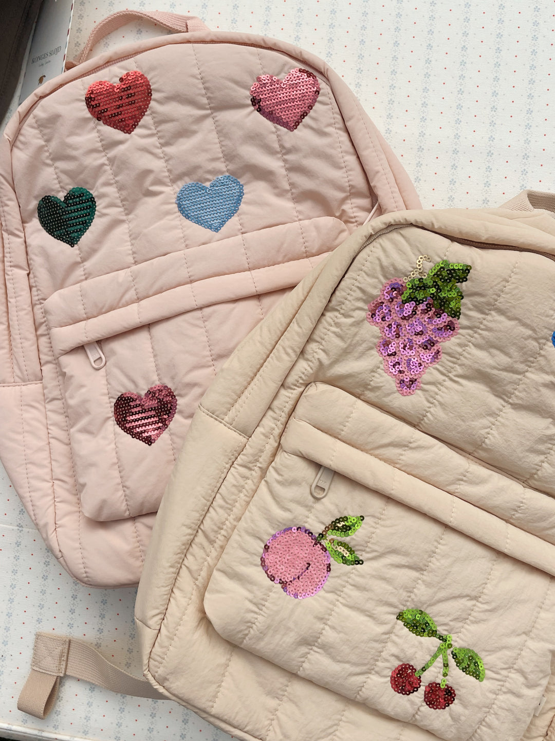 Konges Sløjd Juno Quilted Sequin Backpack - Frappe