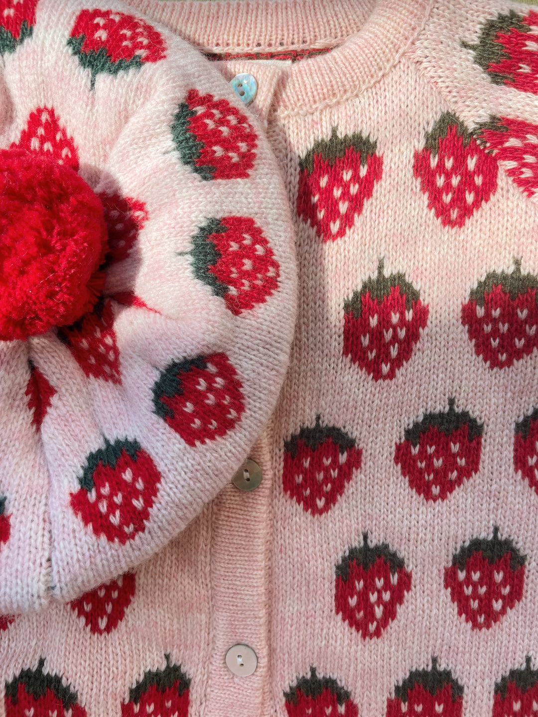 Konges Sløjd Belou Knit Beret - Strawberry