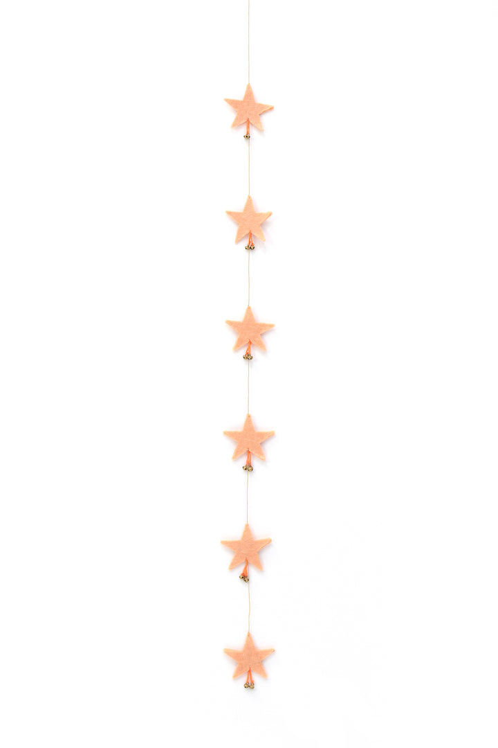 Muskhane Falling Stars Garland - Blush