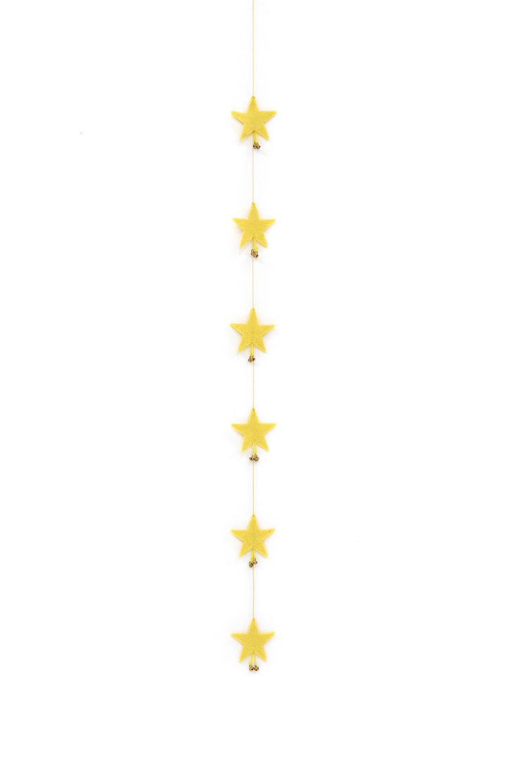 Muskhane Falling Stars Garland - Lemon