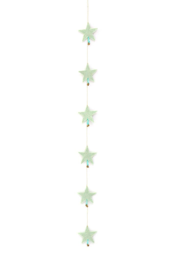 Muskhane Falling Stars Garland - Mint