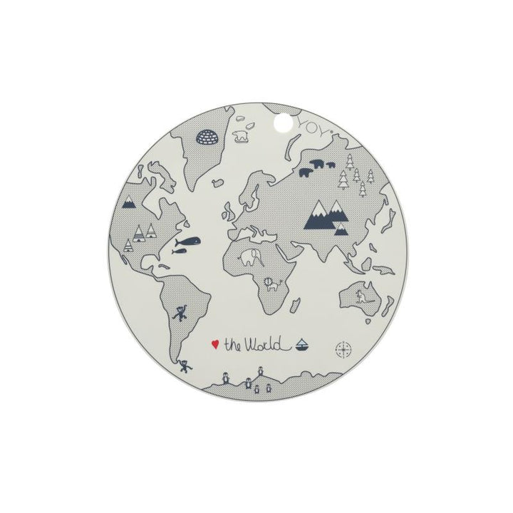 OYOY Mini Placemat World - Off White