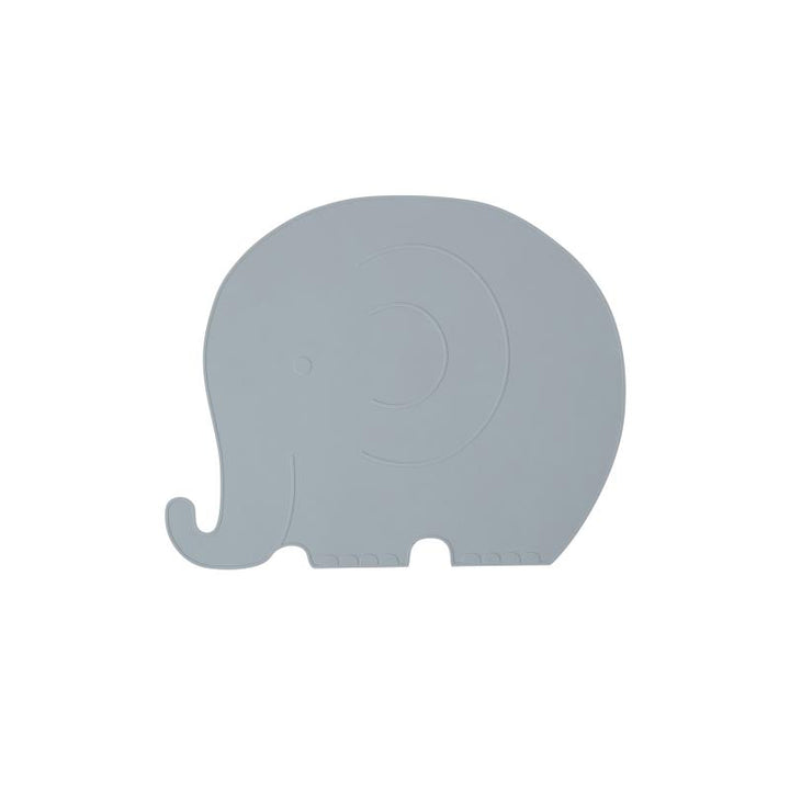 OYOY Mini Henry Elephant Placemat - 603 Pale Blue