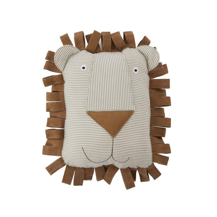 OYOY Mini Lobo Lion Denim Cushion