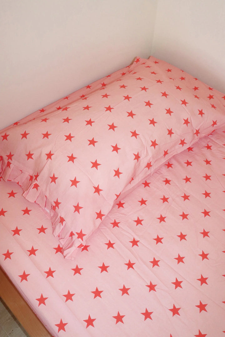 Play Linen Pillow Case Separates - Strawberry Star