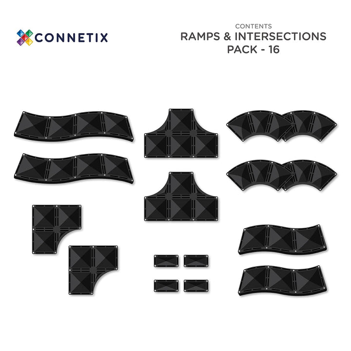 Connetix Ramps & Intersections Pack 16 Pieces