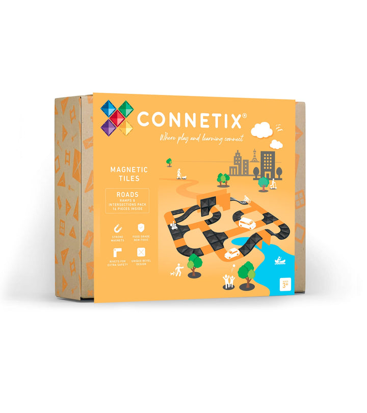 Connetix Ramps & Intersections Pack 16 Pieces