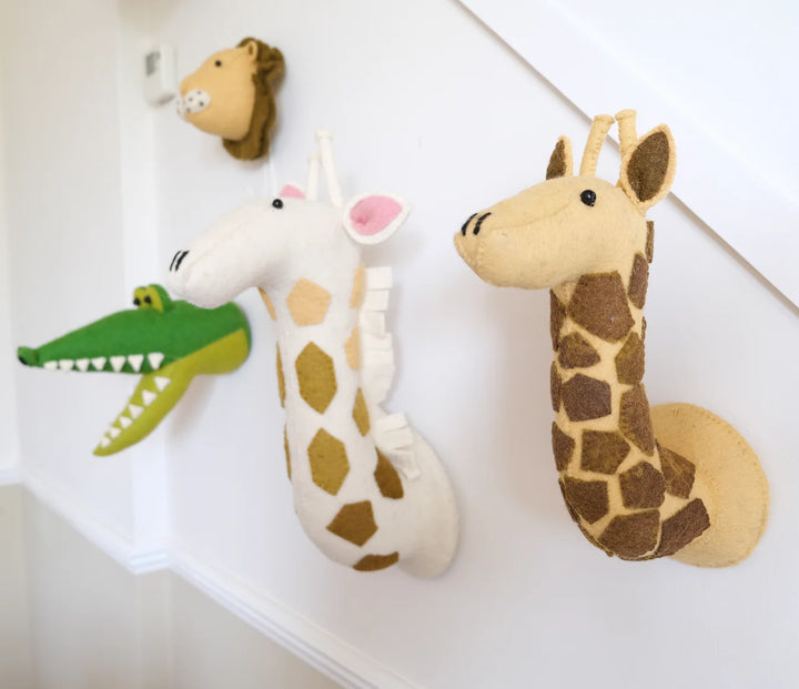 Fiona Walker England Medium Giraffe Head - Pastel