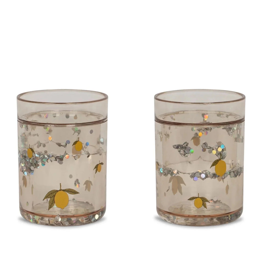 Konges Sløjd 2 Pack Glitter Cups - Lemon