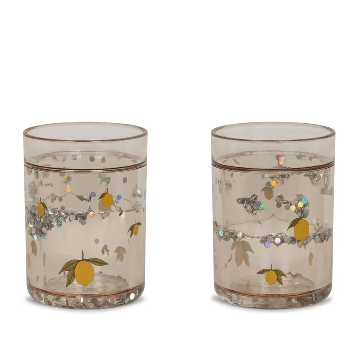 Konges Sløjd 2 Pack Glitter Cups - Lemon