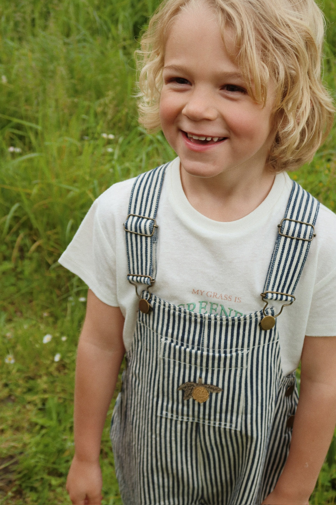 Konges Sløjd Fender Overalls GOTS - Naval Stripe