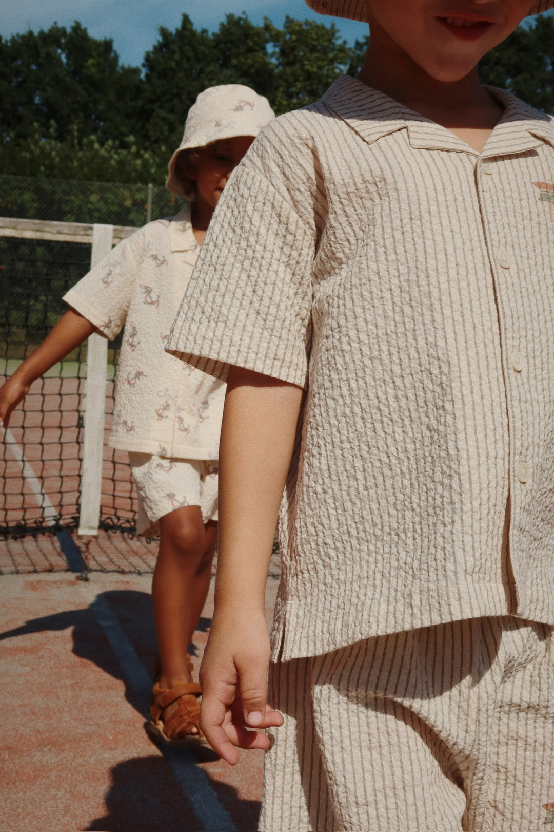 Konges Sløjd Elliot Short Sleeve Shirt - Stripe Bluie