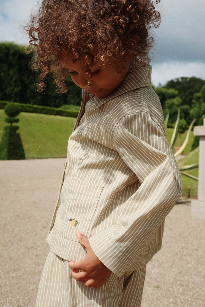 Konges Sløjd Frankie Over Shirt GOTS - Tea Stripe