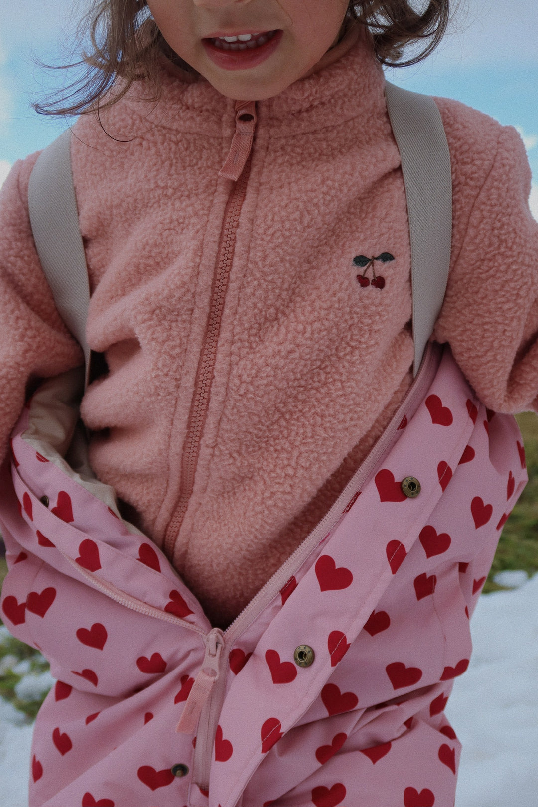 Konges Sløjd Thermy Fleece Jacket - Cameo Brown