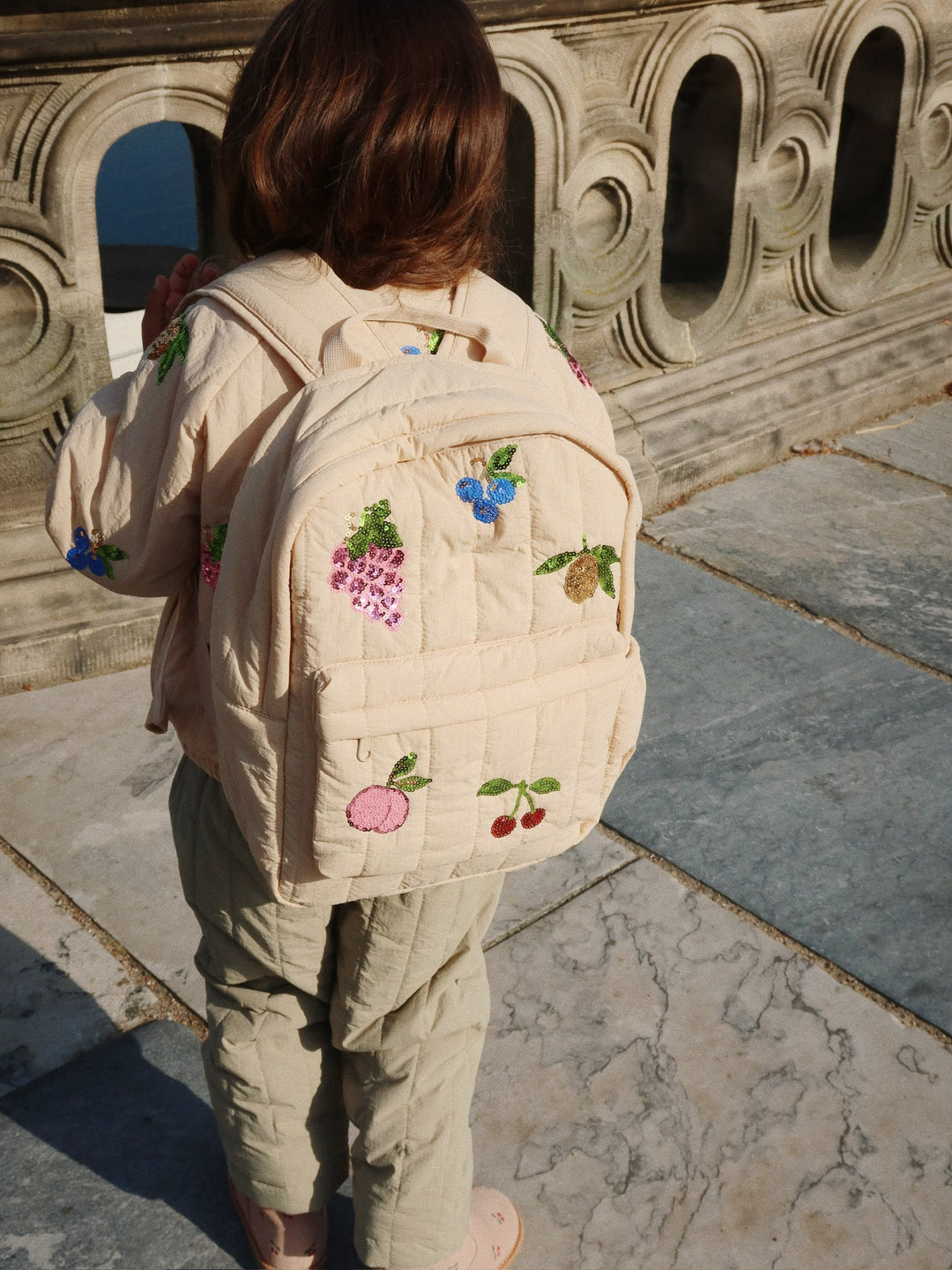 Konges Sløjd Juno Quilted Sequin Backpack - Frappe