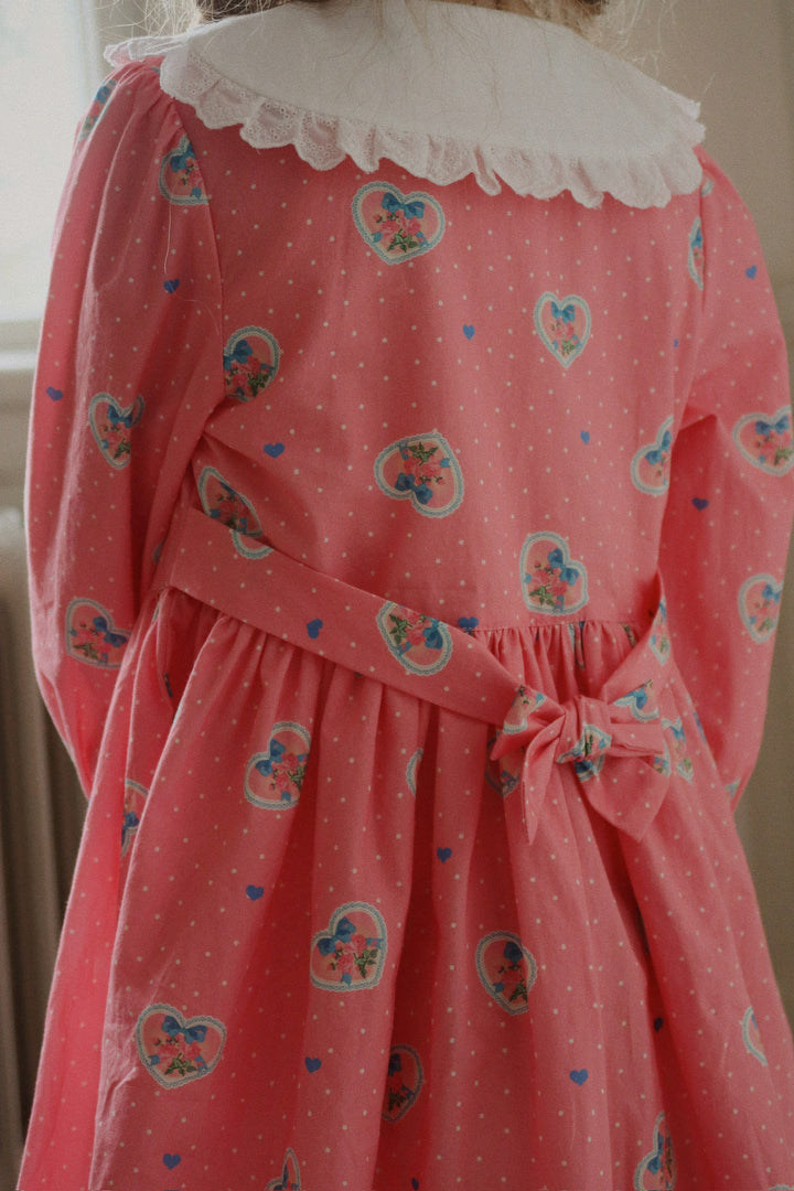 Konges Sløjd Coeur Collar Dress GOTS - Cher Coeur Rose