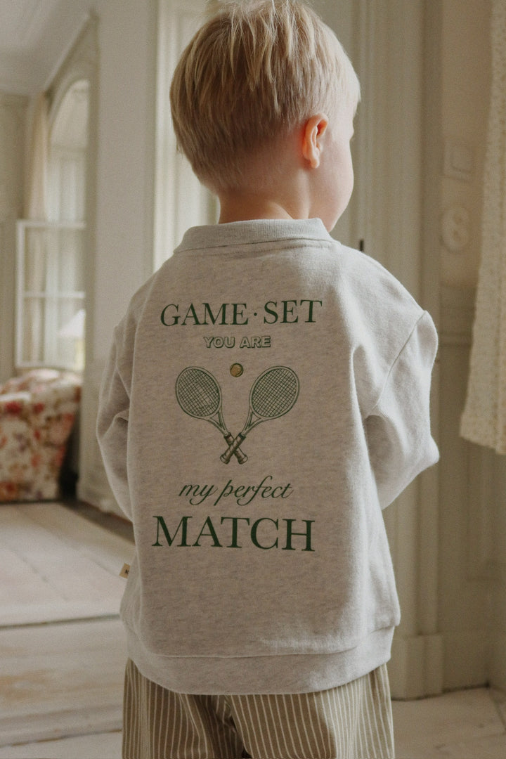 Konges Sløjd Spotty LS Polo GOTS - Off White Melange