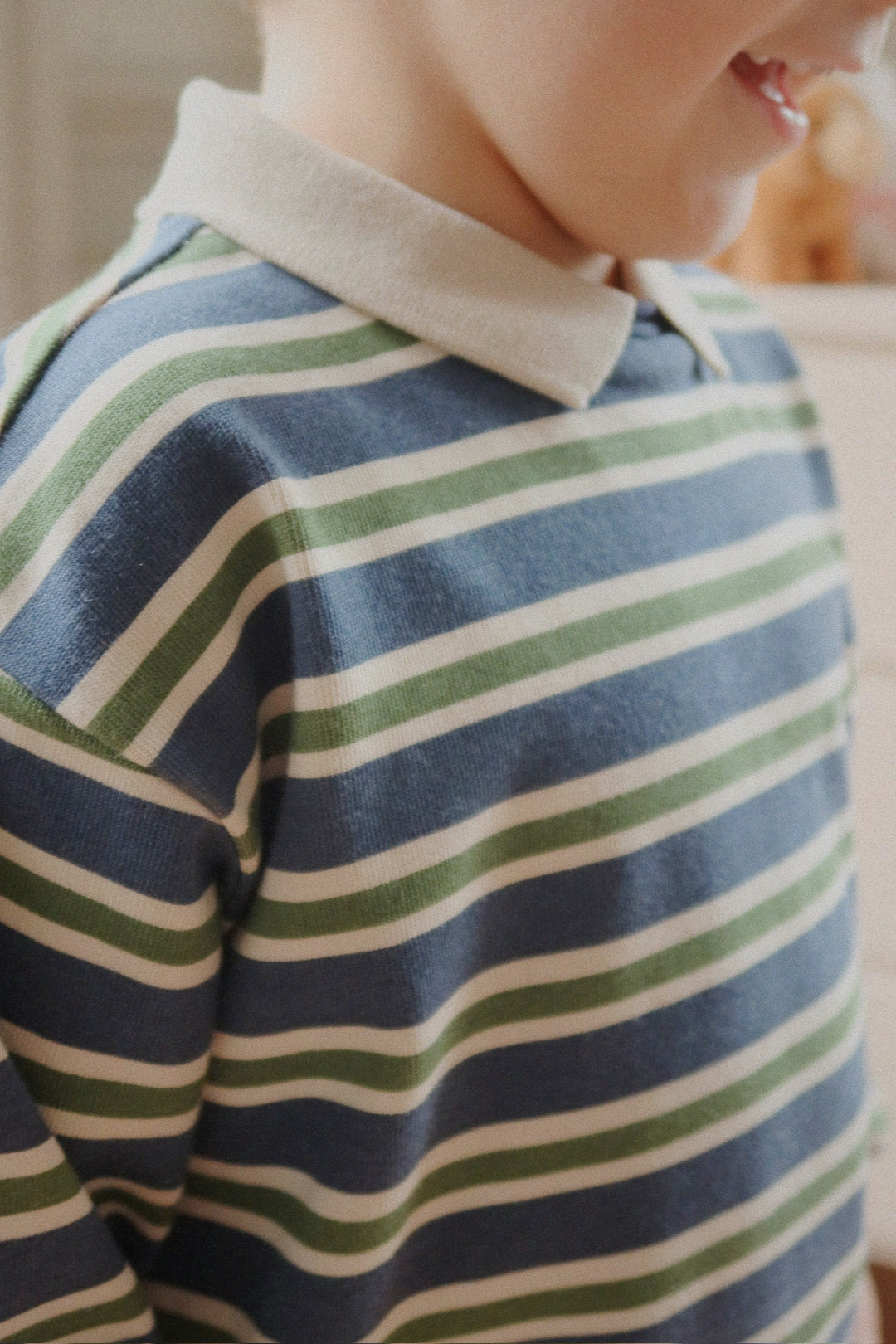 Konges Sløjd Spotty LS Polo GOTS - Spellbound Stripe / Coming Soon