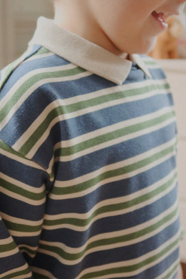 Konges Sløjd Spotty LS Polo GOTS - Spellbound Stripe / Coming Soon
