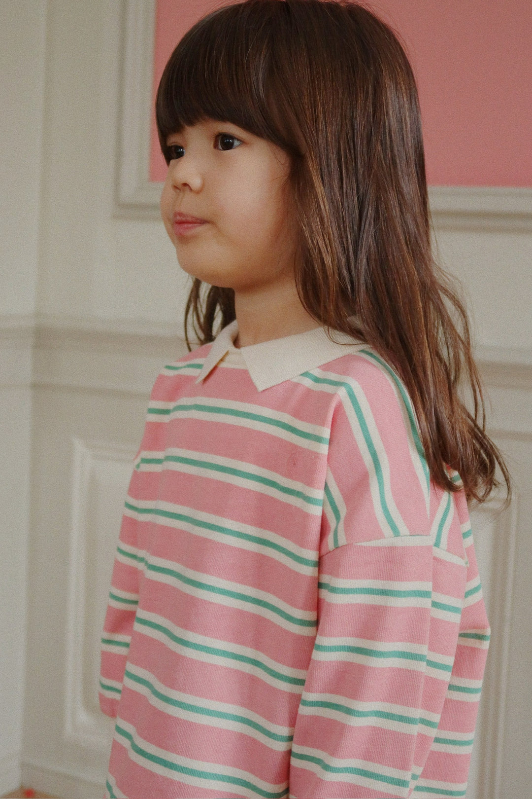 Konges Sløjd Spotty LS Polo GOTS - Blush Bound Stripe / Coming Soon