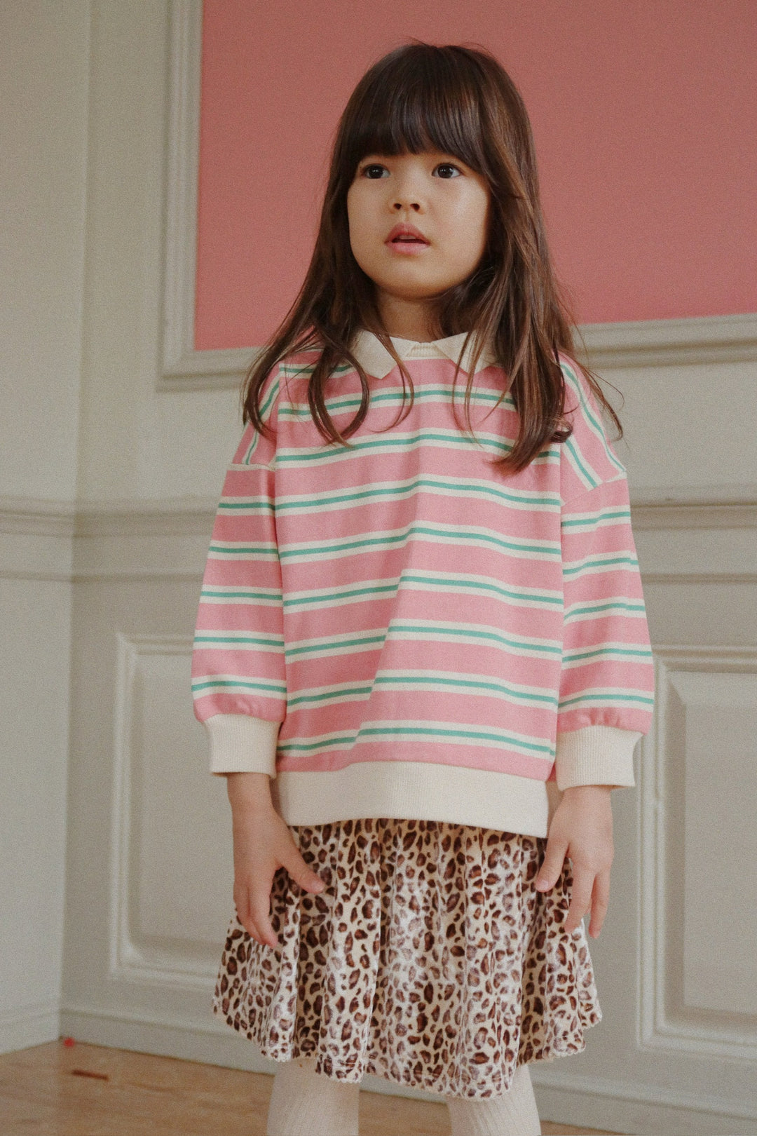 Konges Sløjd Spotty LS Polo GOTS - Blush Bound Stripe / Coming Soon