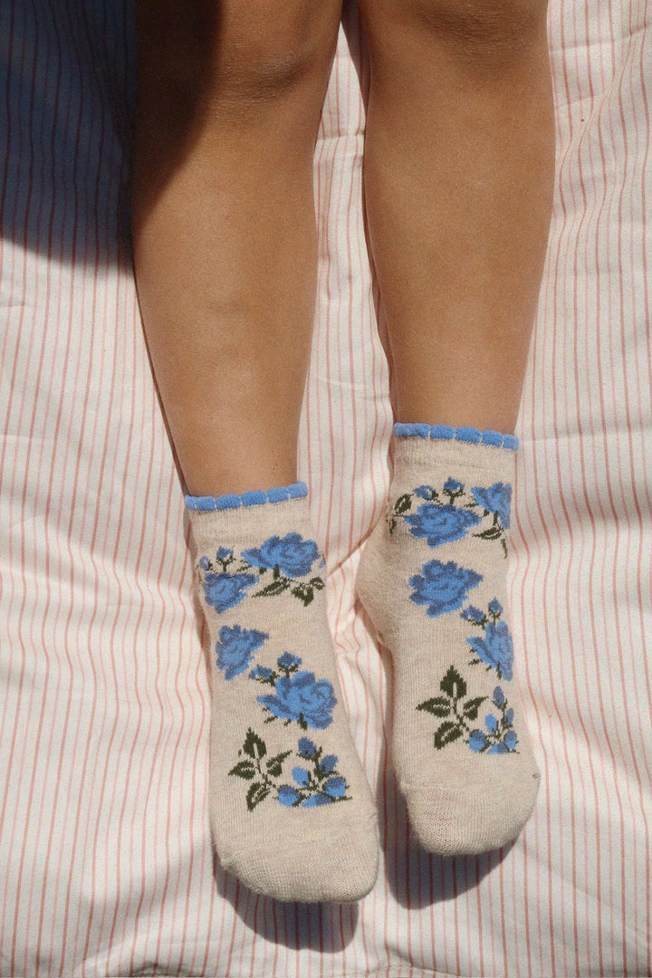 Konges Sløjd 2 Pack Socks - Flower & Cherry Jacquard