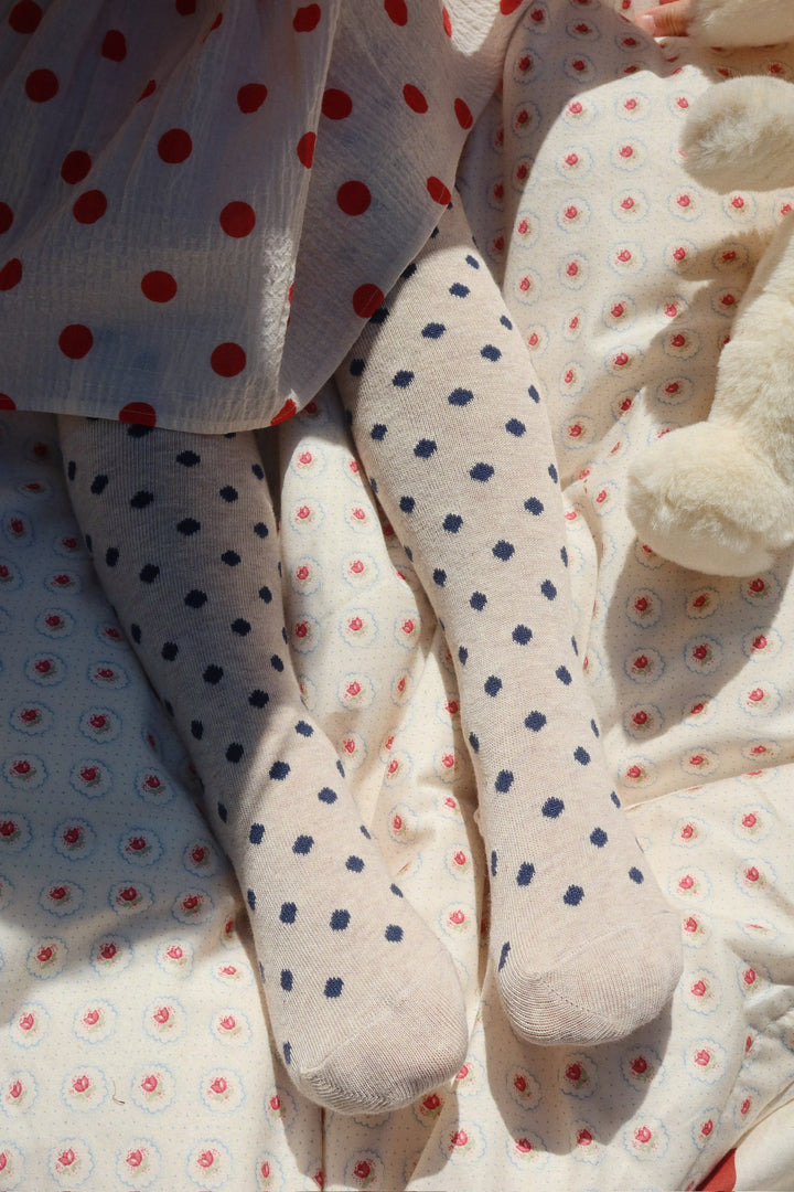 Konges Sløjd 2 Pack Tights - Flower & Cherry Jacquard