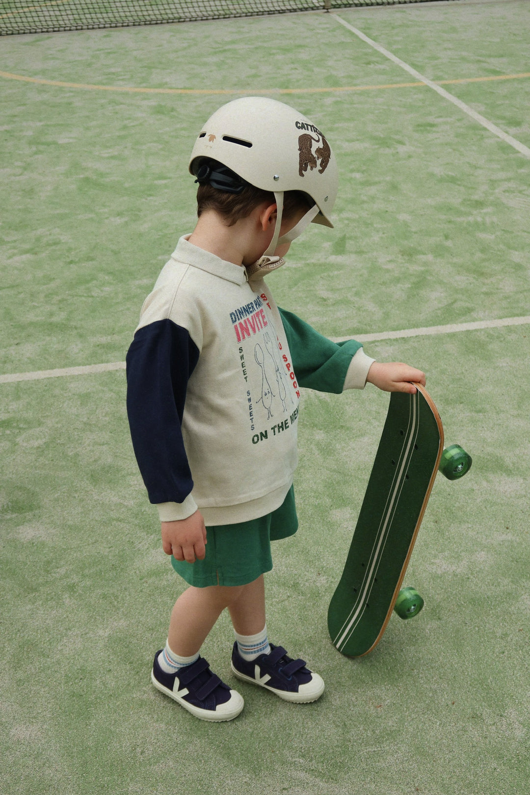 Konges Sløjd Spotty LS Polo Sweatshirt - Multi