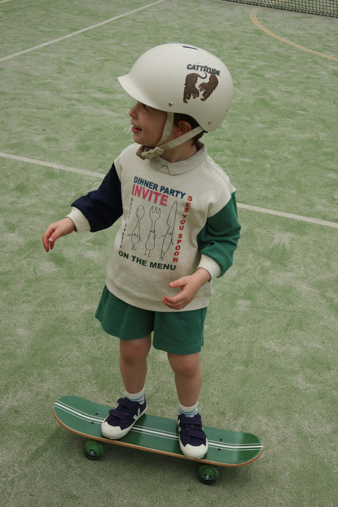 Konges Sløjd Spotty LS Polo Sweatshirt - Multi