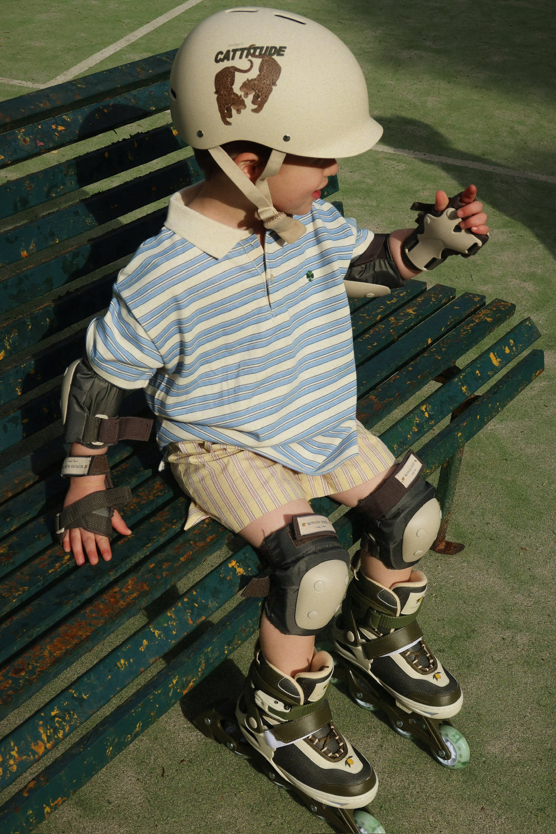 Konges Sløjd Spotty SS Polo - Stripe Ciel